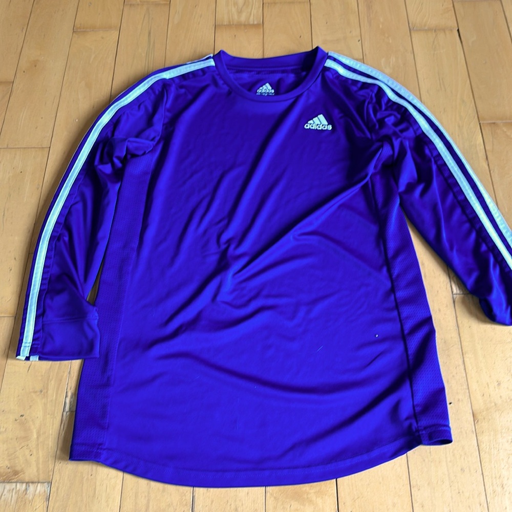 Adidas blue top